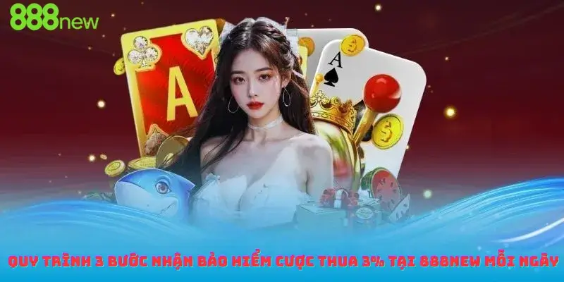 Quy trình 3 bước nhận bảo hiểm cược thua 3% tại 888new mỗi ngày